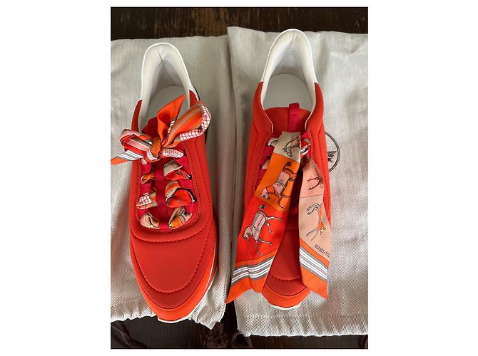 Hermès Sneaker Orange - Ansicht 2