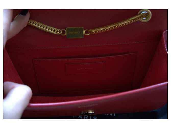 Borsa Betty Saint Laurent Rosso - vista 10