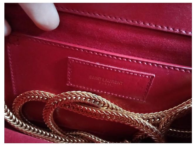 Borsa Betty Saint Laurent Rosso - vista 15