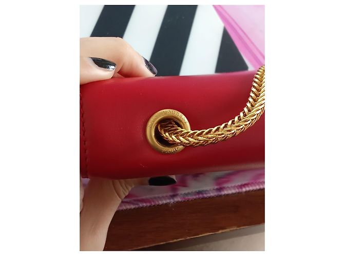 Borsa Betty Saint Laurent Rosso - vista 16