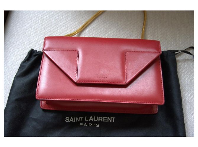 Borsa Betty Saint Laurent Rosso - vista 4