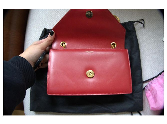 Borsa Betty Saint Laurent Rosso - vista 7