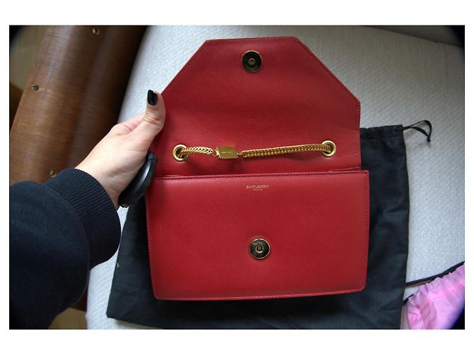 Borsa Betty Saint Laurent Rosso - vista 8