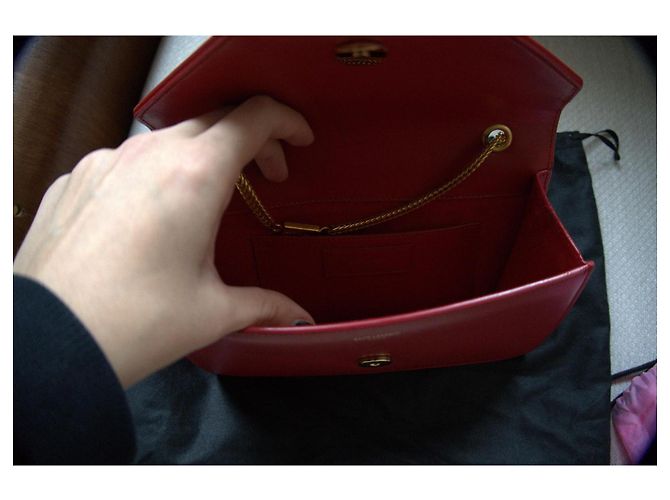 Borsa Betty Saint Laurent Rosso - vista 9