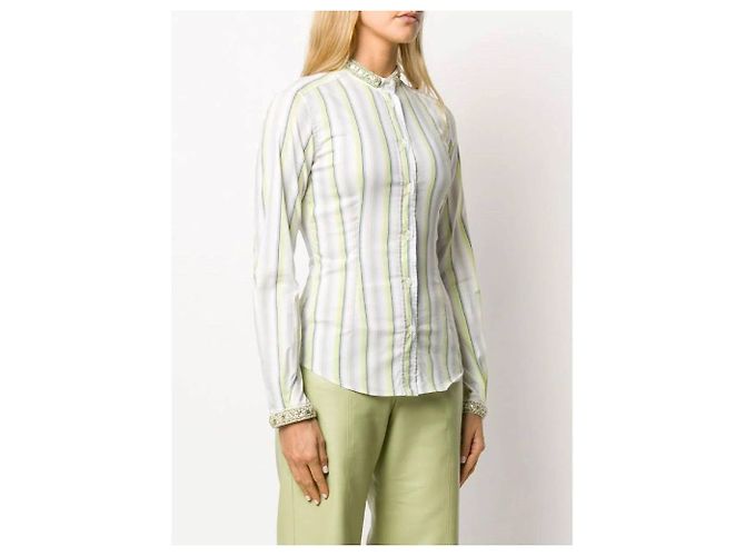 Camisa de algodón a rayas Dolce & Gabbana Multicolor - vista 3