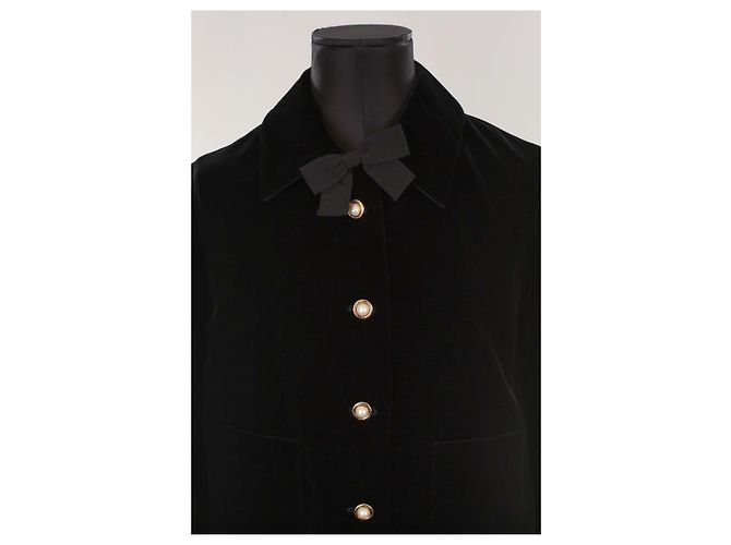 Miu Miu Samtjacke Schwarz - Ansicht 2