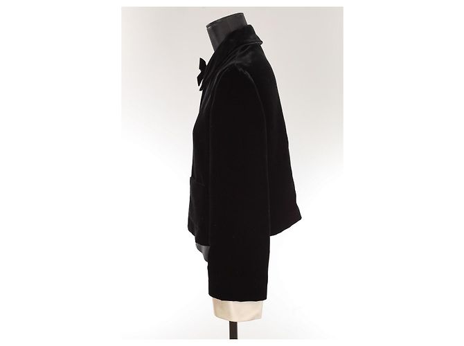 Miu Miu Samtjacke Schwarz - Ansicht 3