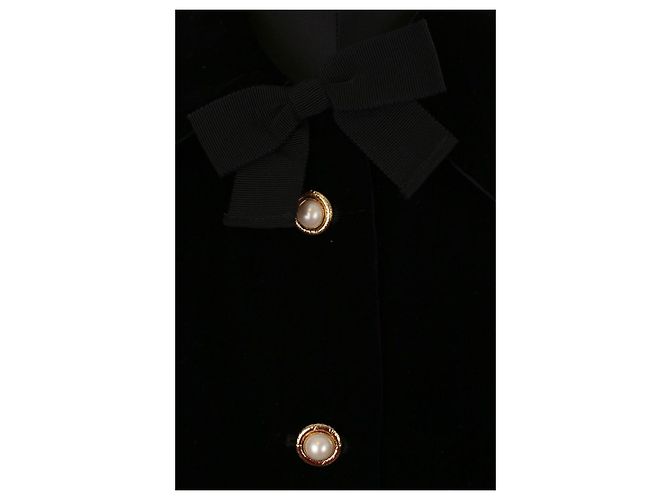 Miu Miu Samtjacke Schwarz - Ansicht 5