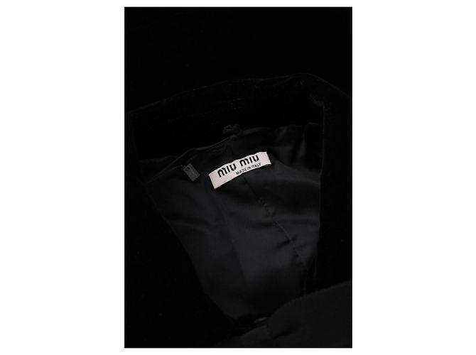 Miu Miu Samtjacke Schwarz - Ansicht 6