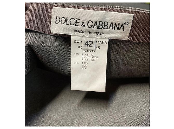 Graue Seidenhose von Dolce & Gabbana - 2000er - Ansicht 7