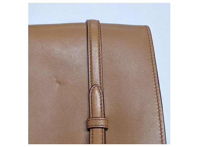 Borsa a spalla in pelle beige e viola Prada - anni 2000 Porpora Sabbia - vista 6