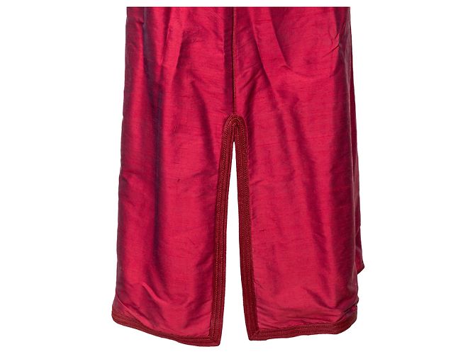 Autre Marque Giacca Lunga Ricamata Collection Privée Rosso - vista 12