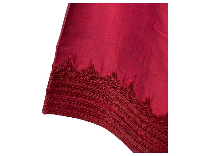 Autre Marque Giacca Lunga Ricamata Collection Privée Rosso - vista 14