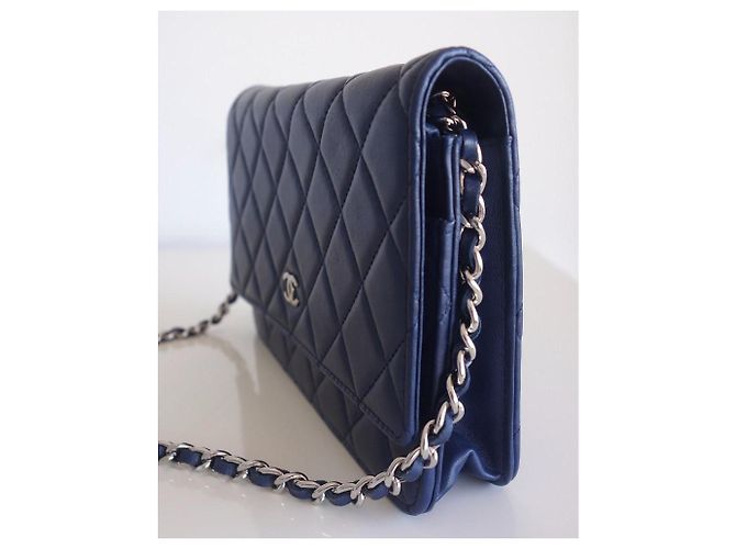 Wallet On Chain Portafoglio con catena blu Chanel Blu scuro - vista 4