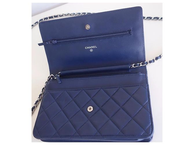 Wallet On Chain Portafoglio con catena blu Chanel Blu scuro - vista 8