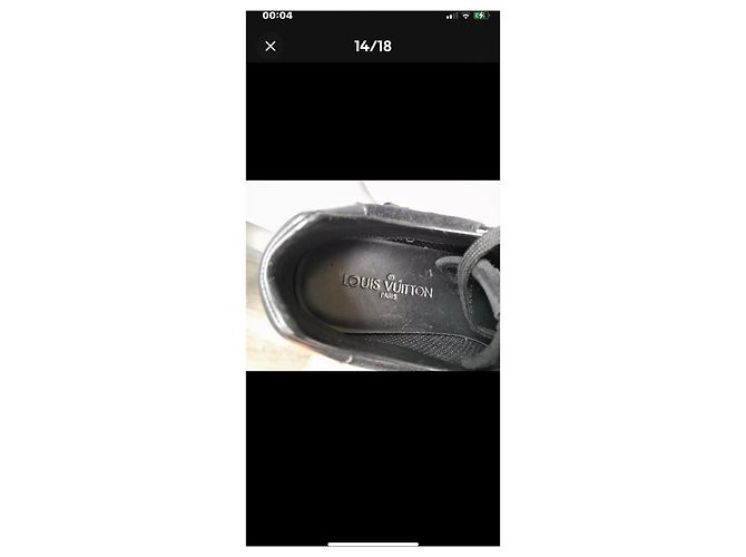 Louis Vuitton Run away Sneaker aus schwarzem Leder - Ansicht 15