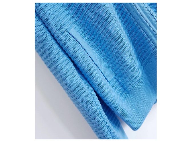 Chaqueta de cárdigan de seda y algodón azul brillante Loro Piana - vista 3