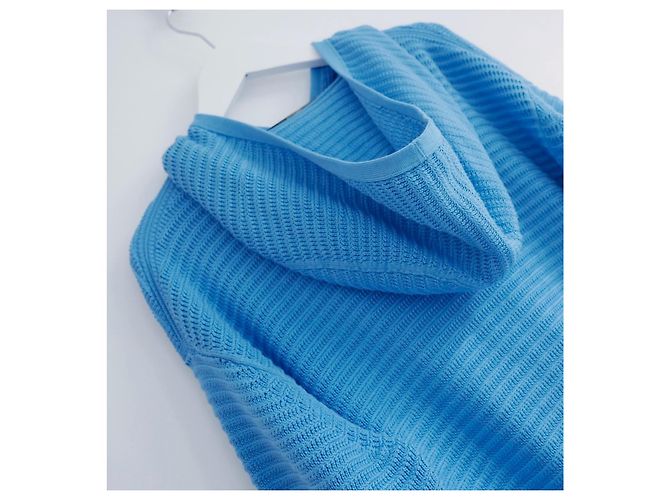 Chaqueta de cárdigan de seda y algodón azul brillante Loro Piana - vista 6