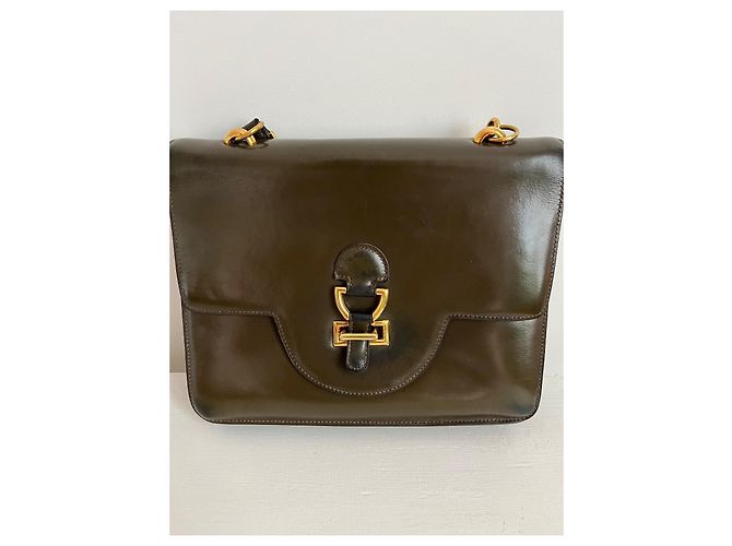 Hermès Sandrine - vintage e raro Cachi - vista 2