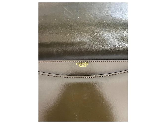 Hermès Sandrine - vintage e raro Cachi - vista 4