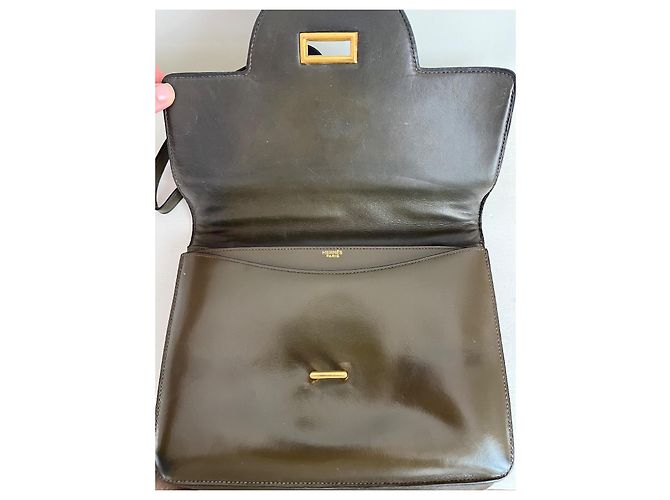 Hermès Sandrine - vintage e raro Cachi - vista 5