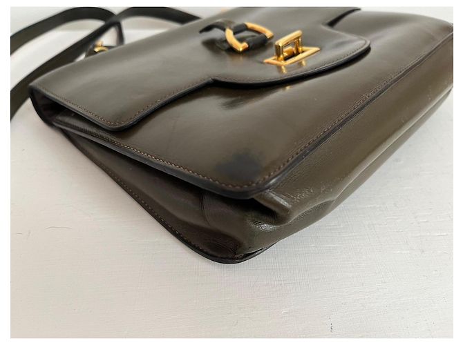 Hermès Sandrine - vintage e raro Cachi - vista 6