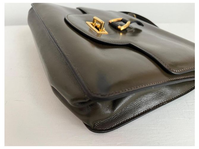 Hermès Sandrine - vintage e raro Cachi - vista 7