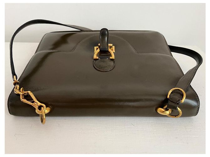 Hermès Sandrine - vintage e raro Cachi - vista 8