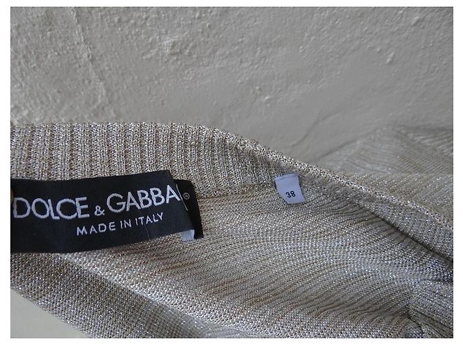 Dolce & Gabbana Strickjacke in Silber und Gold Golden - Ansicht 6
