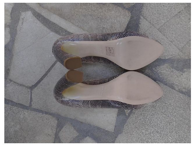 Miu Miu Leather Pumps Beige Brown Size 40 - view 2