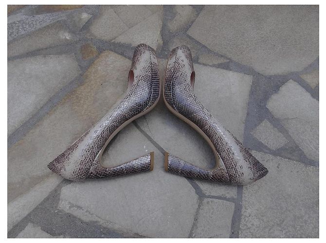 Miu Miu Leather Pumps Beige Brown Size 40 - view 7