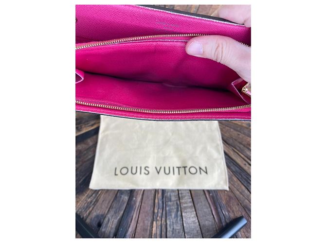 Zippy Louis Vuitton Monogramm/Fuchsia Geldbörse Fuschia - Ansicht 4