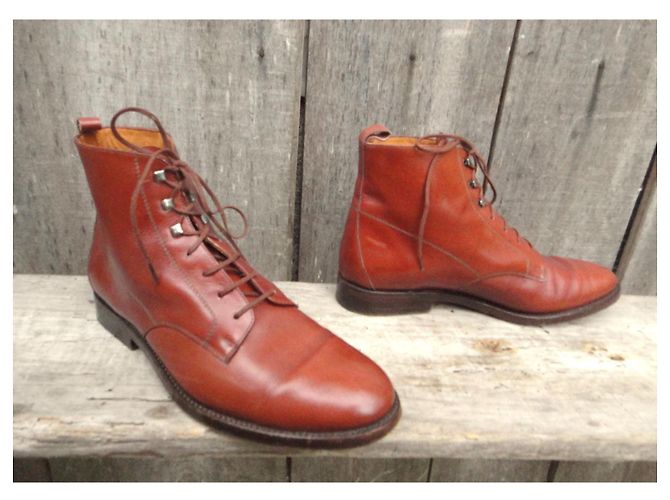 Botines Robert Clergerie de piel marrón claro - vista 2