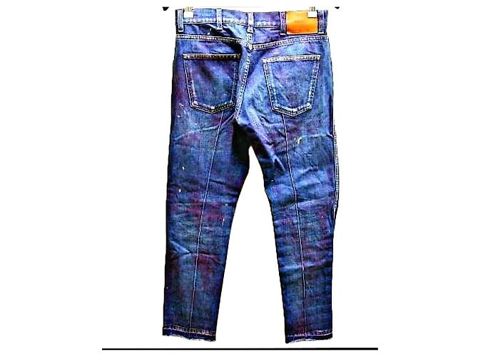 Authentic Gucci 18 AW Painted Processing Denim Blue - view 2