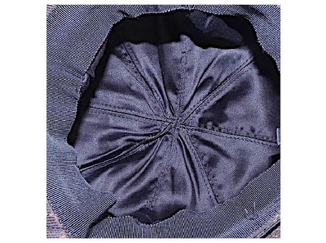 Echte Gucci Tom Ford seltene braune Monogramm GG Lederbesatz Newsboy-Cap - Ansicht 9