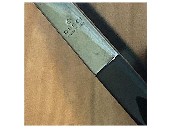 Echter Gucci 99 FW Tom Ford seltener schwarzer Leder-Vorhangbeutel - Ansicht 6