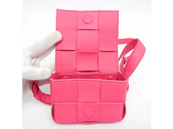 Borsa a Spalla Candy Cassette di Bottega Veneta Rosa - vista 10