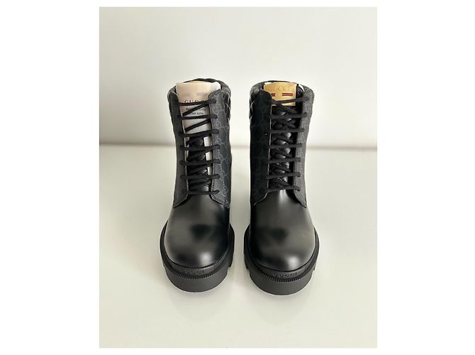 Stivaletti Gucci in pelle nera Nero - vista 2