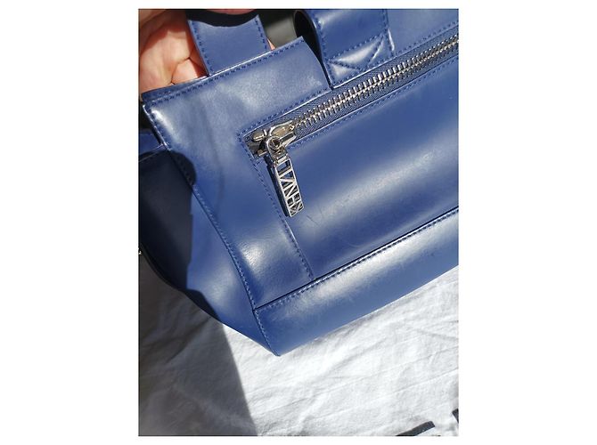 Borsa a mano Kenzo Kalifornia in pelle blu navy - vista 9