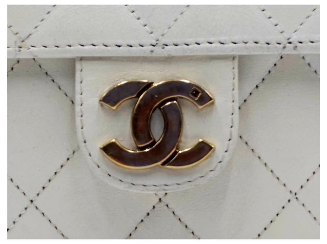 Timeless Chanel Classico Senza Tempo con Patta Singola Trapuntata Bianco - vista 5