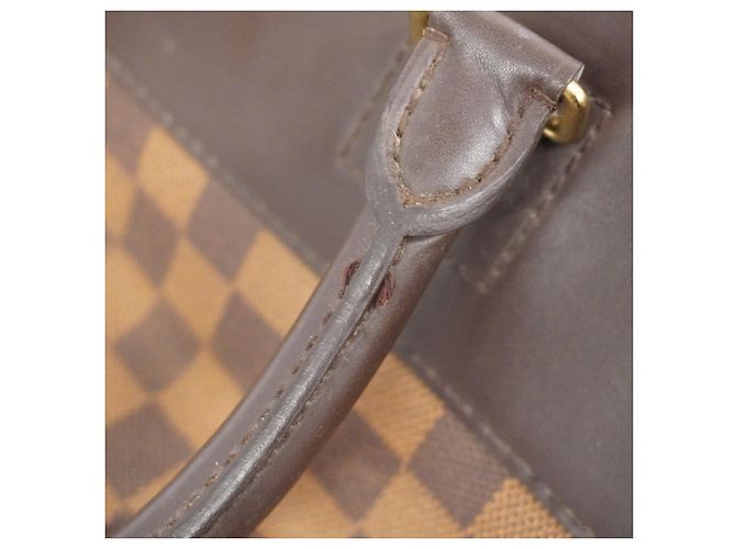 Borsa Boston Louis Vuitton Damier Greenwich GM N41155 Ebano Damier ebene - vista 12