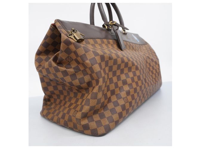 Borsa Boston Louis Vuitton Damier Greenwich GM N41155 Ebano Damier ebene - vista 2