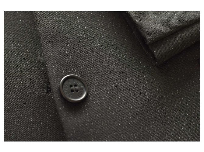 Zadig & Voltaire Vany Strass Schwarzer Glänzender Blazer S - Ansicht 6
