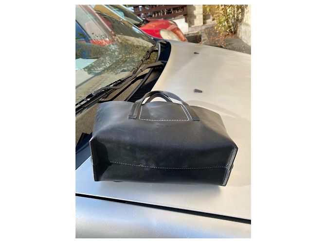 Borsa a mano Rick Owens in pelle nera Nero - vista 5