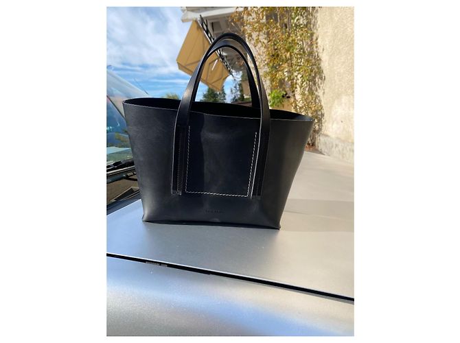 Borsa a mano Rick Owens in pelle nera Nero - vista 6