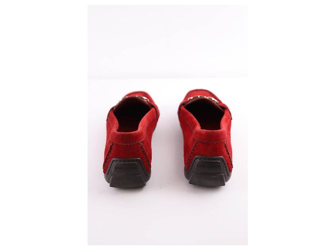 Louis Vuitton Mocassini in camoscio Rosso - vista 2