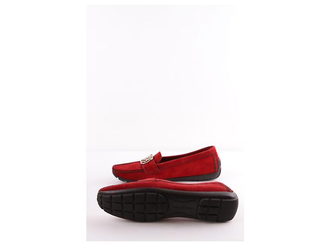 Louis Vuitton Mocassini in camoscio Rosso - vista 5
