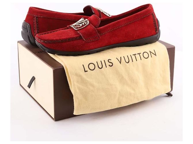 Louis Vuitton Mocassini in camoscio Rosso - vista 6