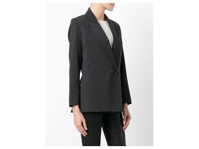Jean Paul Gaultier Dark Grey Wool Blazer - view 3