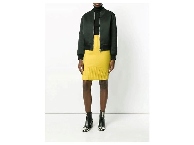 Falda de lana amarilla Thierry Mugler Amarillo - vista 2